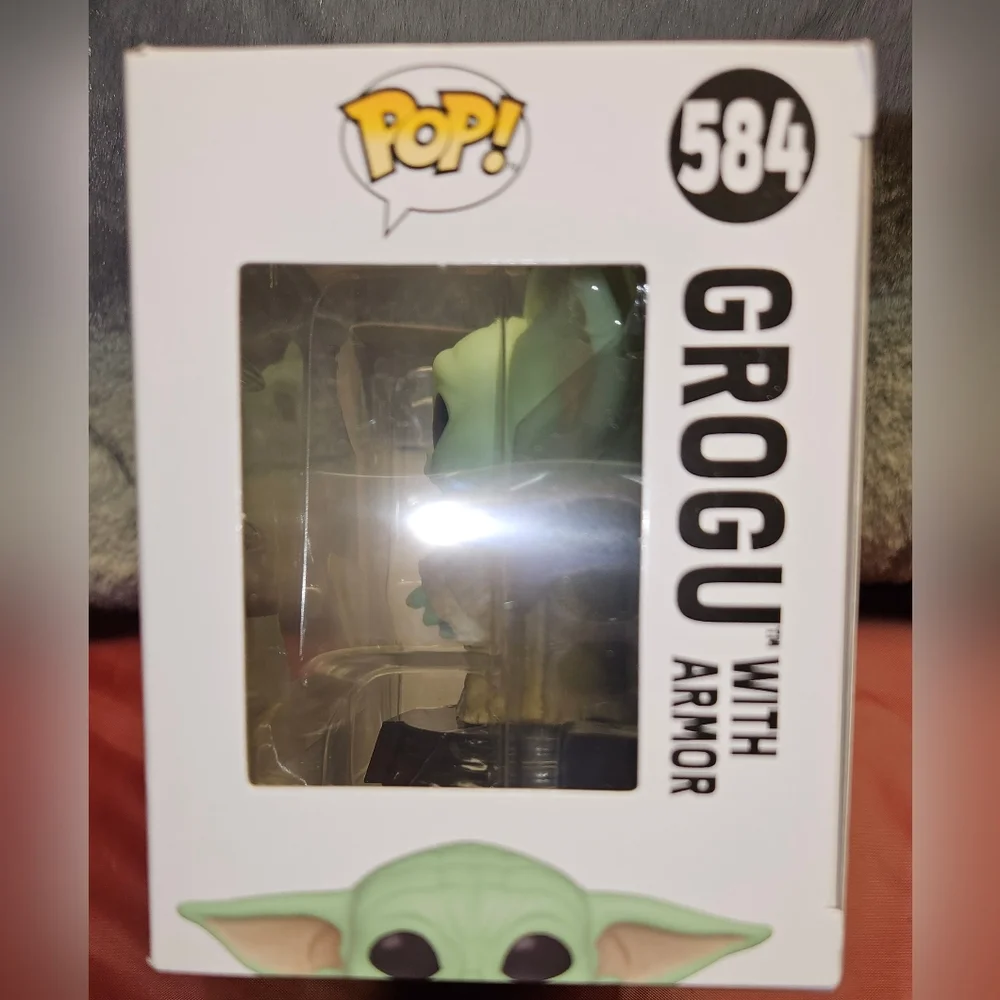 Star Wars Funko 584 Bobble Head Figurine Book of Boba Fett Grogu w/Armor - Picture 4 of 6